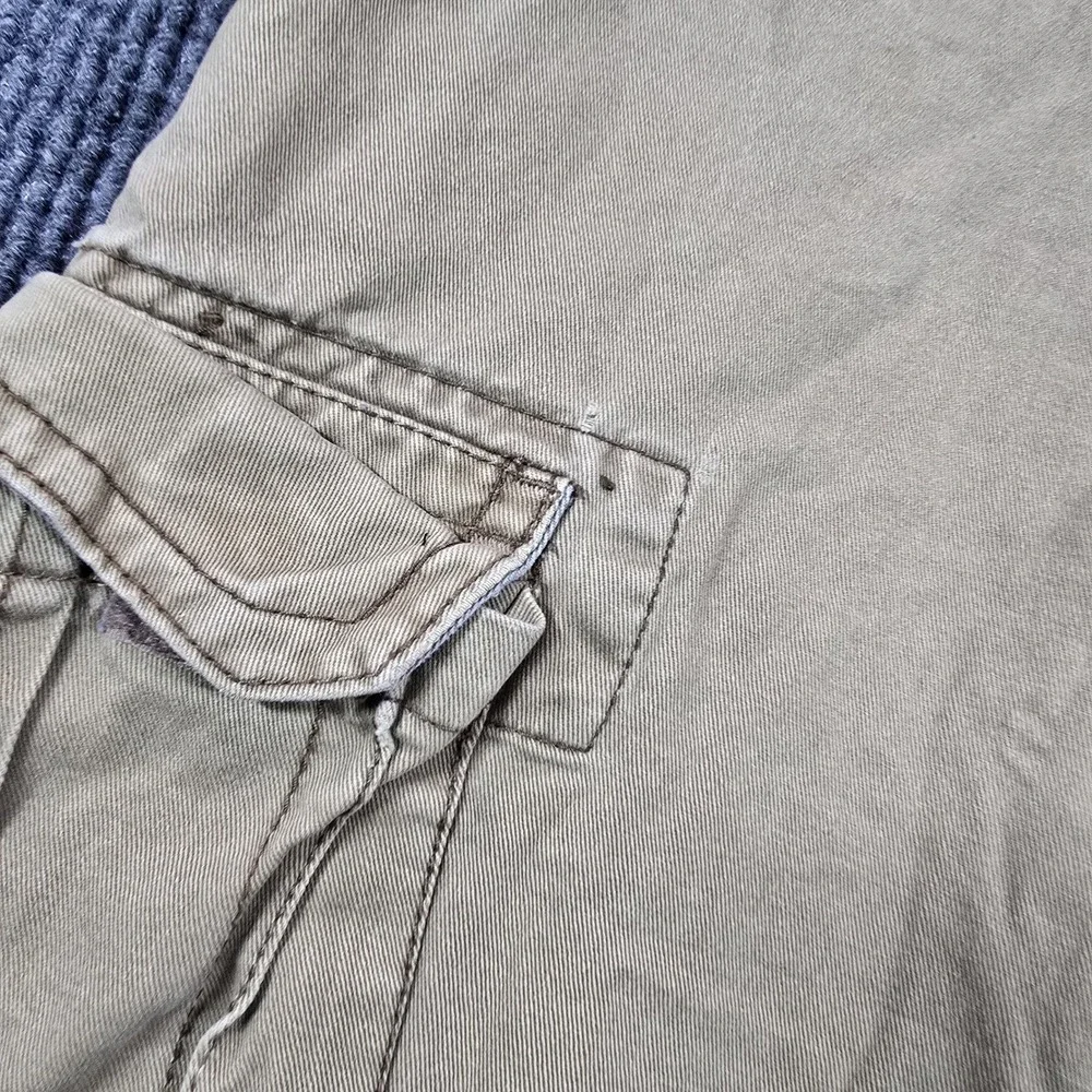 Vintage Aeropostale Cargo Shorts Mens 31 Beige‎ Relaxed Fit Multi Pocket 90s Y2K